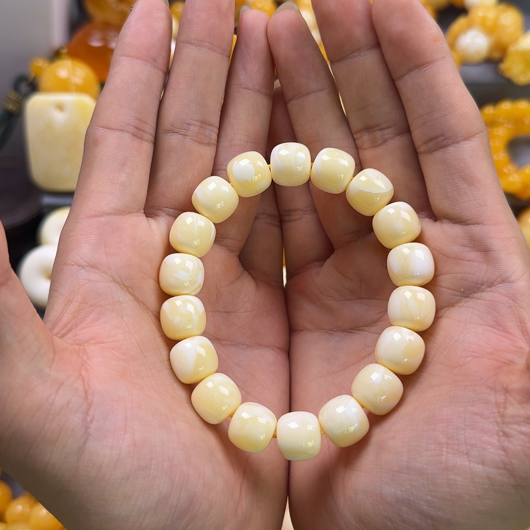 琥珀珠宝奇石未镶嵌同料老型13mm