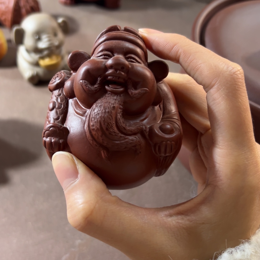 紫砂茶壶家***兴紫砂茶宠财神