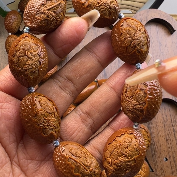 橄榄核手串/手链2.2九龙关公