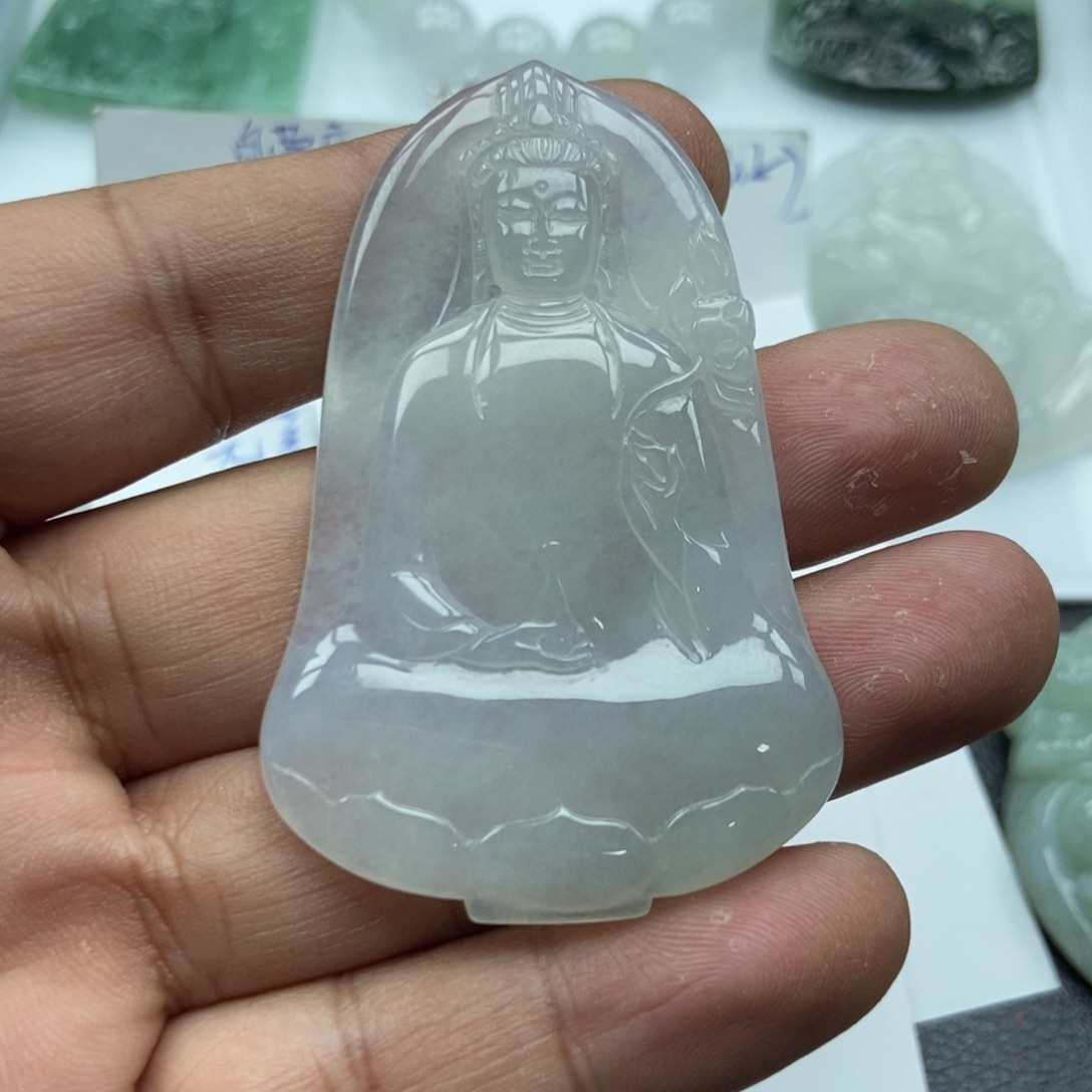 翡翠颈饰未镶嵌橘**开翡翠