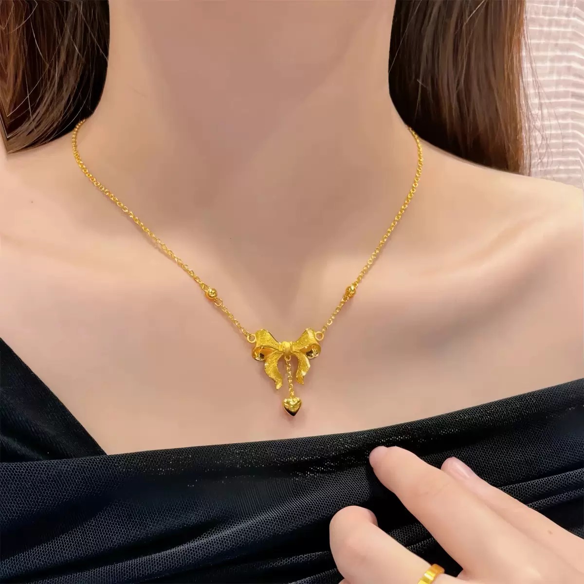 合金项链 在逃公主蝴蝶项链女 百搭时尚轻奢