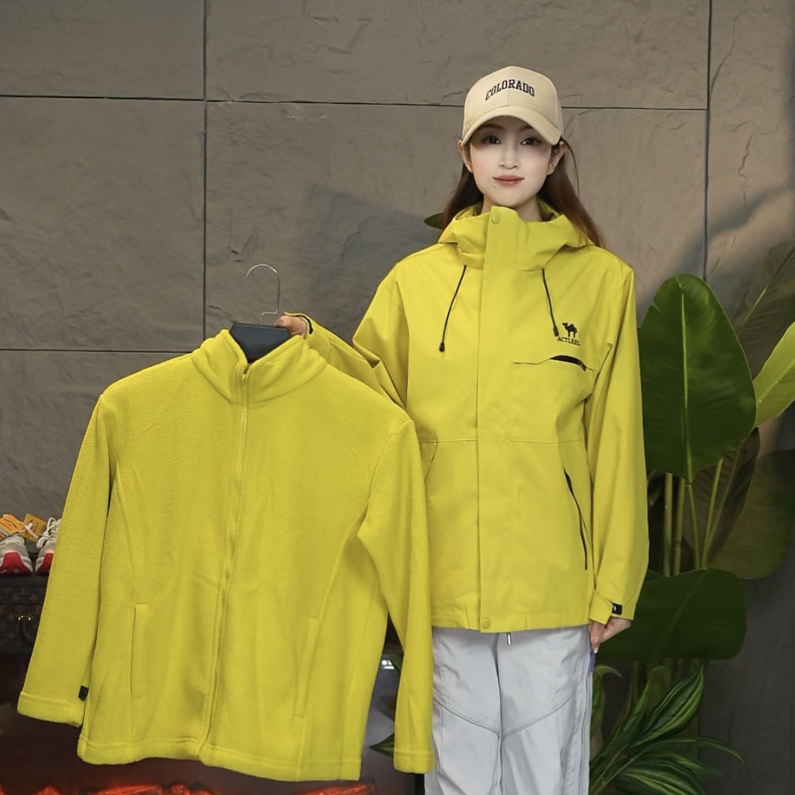 【户外流光】美洲户外男女同款三合一冲锋衣情侣一衣三穿保暖外套