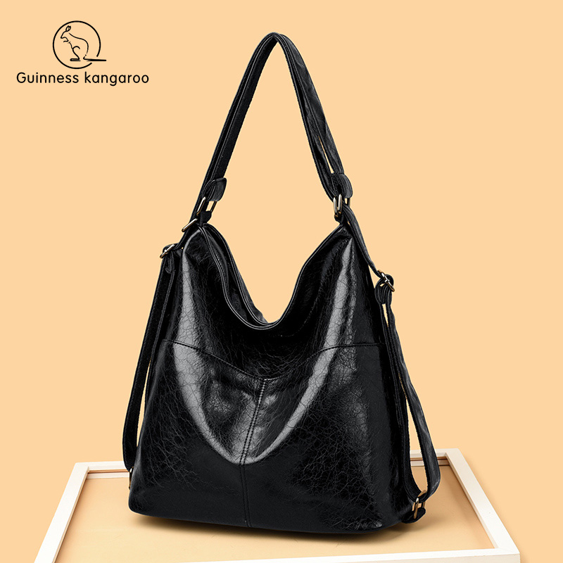 吉尼斯袋鼠单肩包斜挎包双肩包2025新款质感大容量包包气质托特包