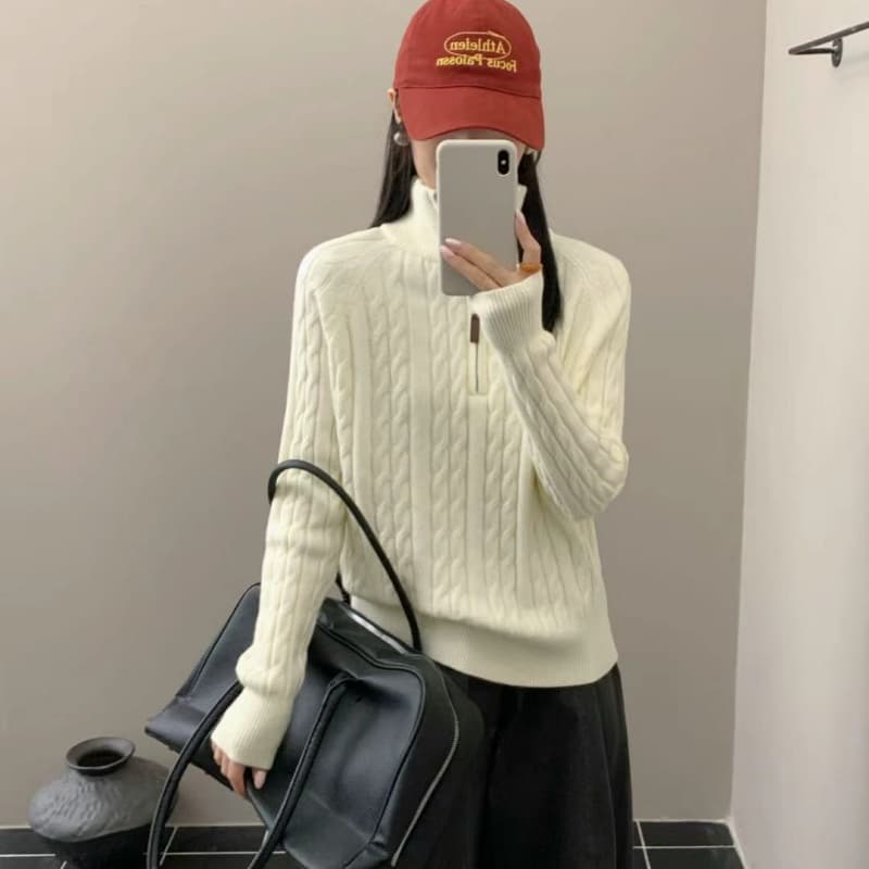 针织秋冬2025新款设计感气质毛衣女新款女别致上衣女装