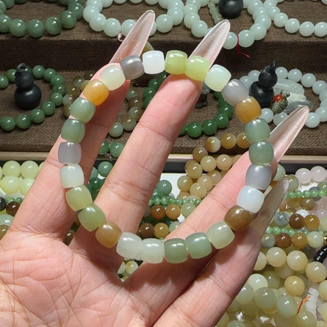 和田玉未镶嵌手链