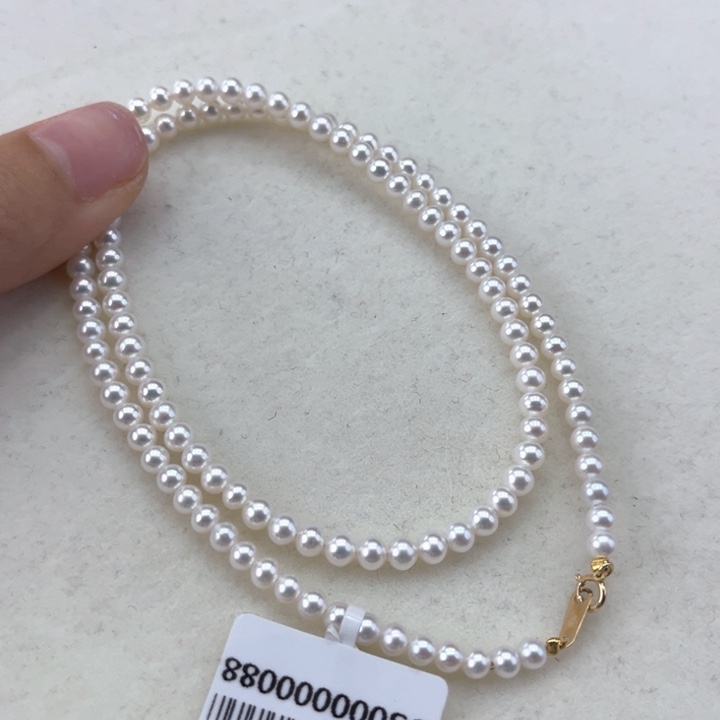 淡水珍珠颈饰18K金镶嵌3➕极光炫彩高品