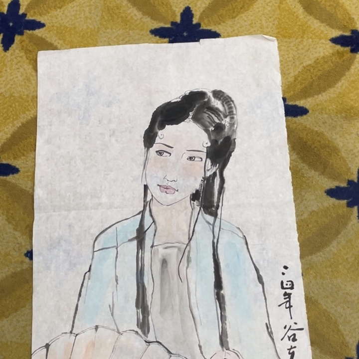 国画谷夫老师作品四尺三开5555555瑕疵