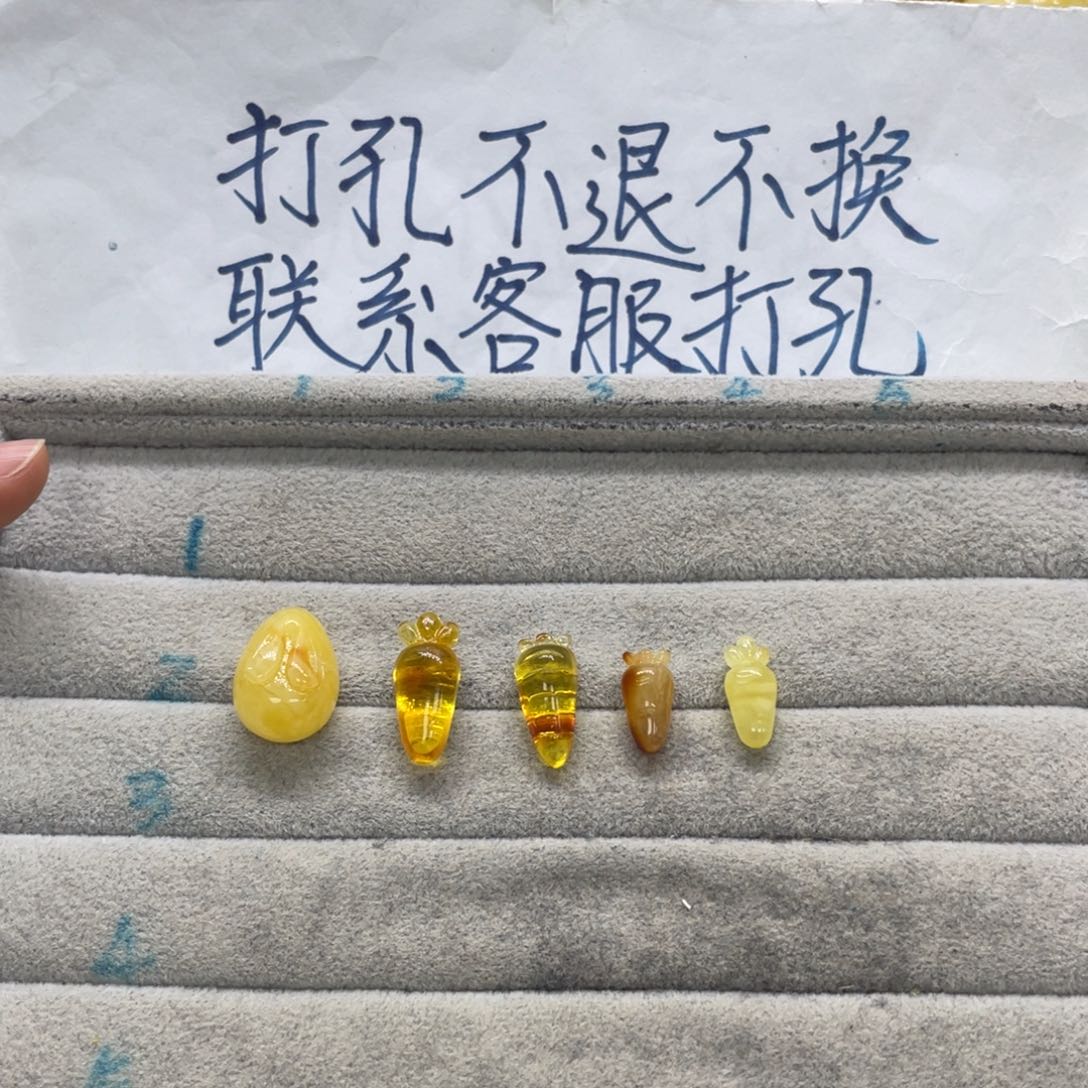 蹦***Q琥珀未镶嵌裸石天然琥珀