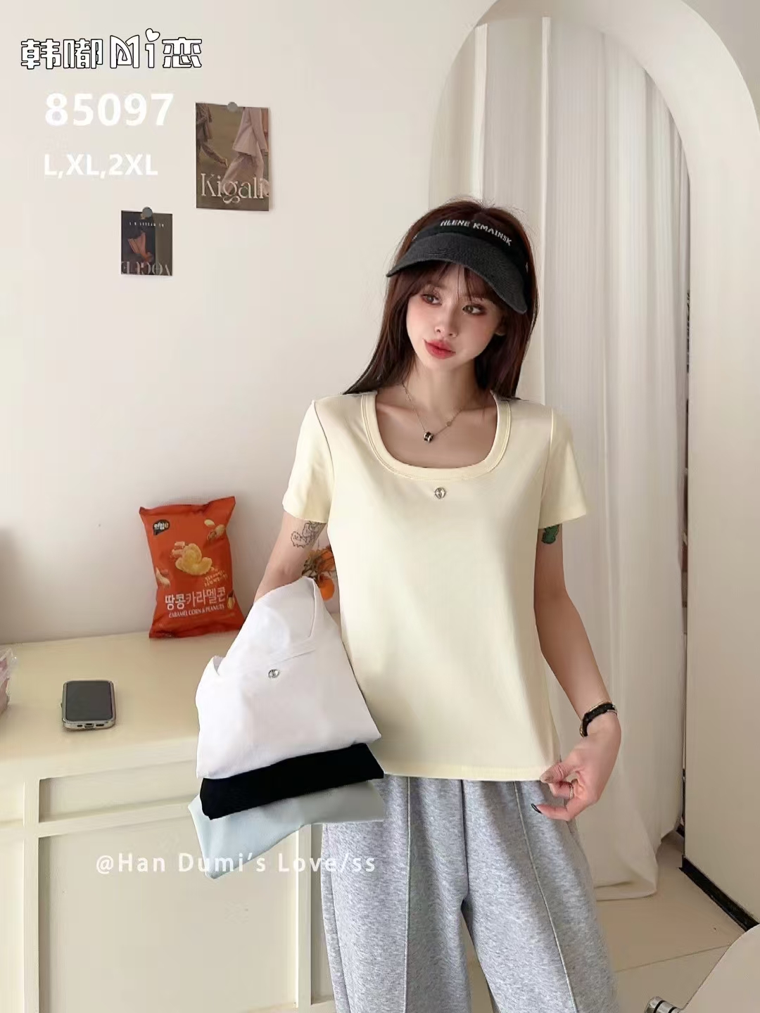 85097百搭棉质半袖