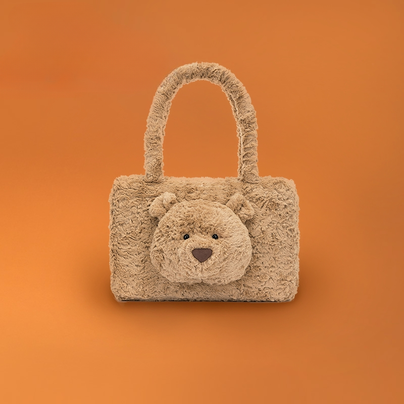 英国巴塞罗熊托特包毛绒玩具安抚公仔玩偶手提袋送礼