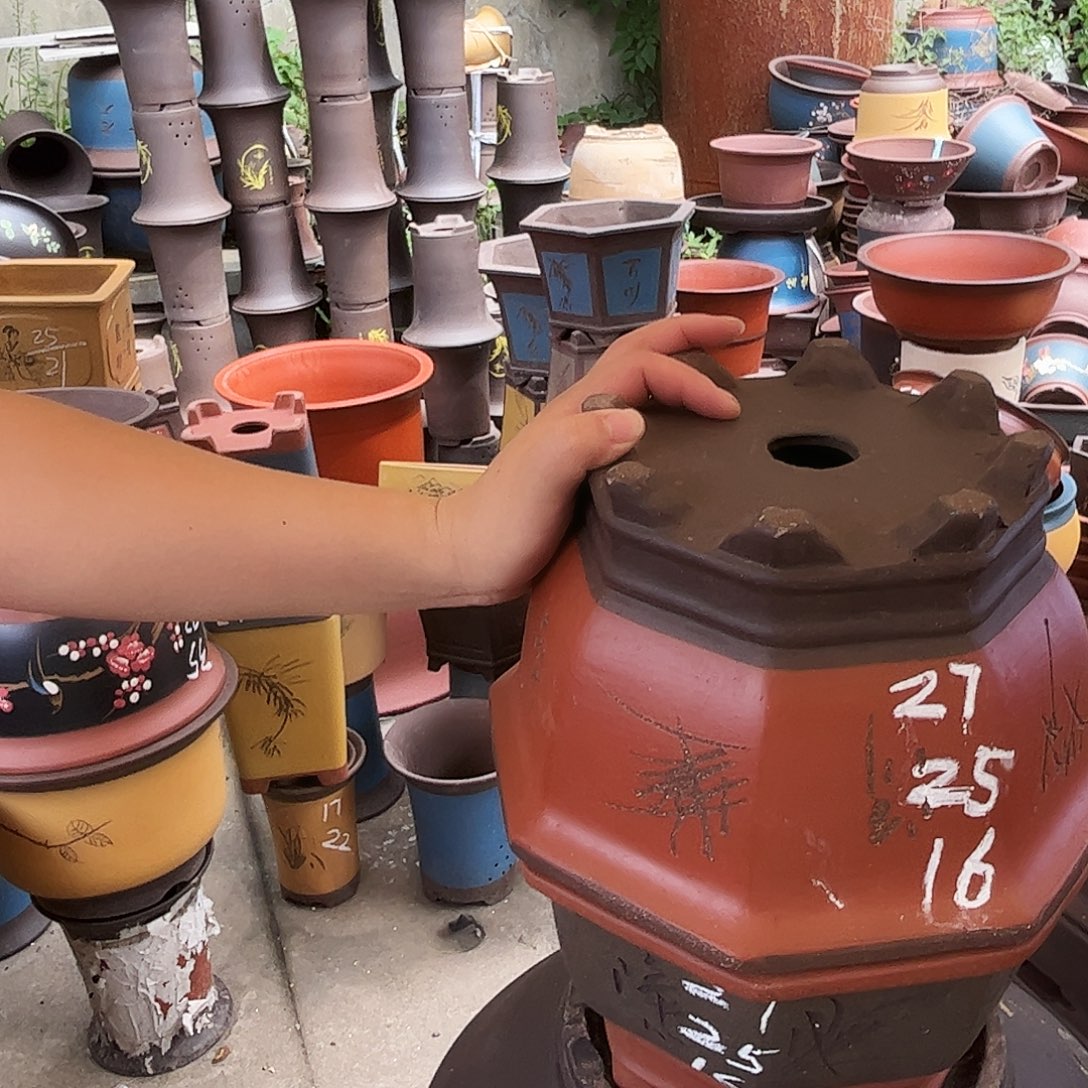 27红八方和27灰八方花盆花盆