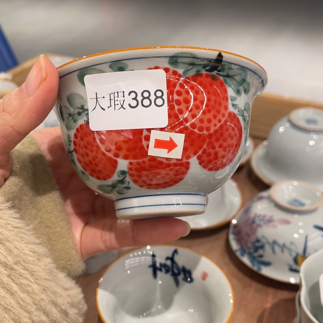 有瑕纯手绘釉下彩