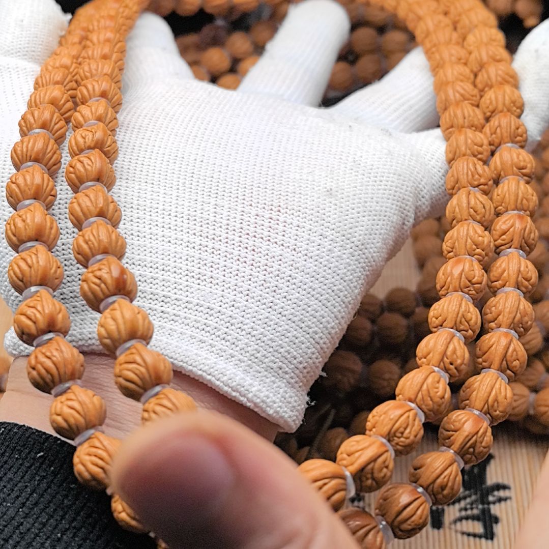 桃核吊坠风羽龙纹脖挂