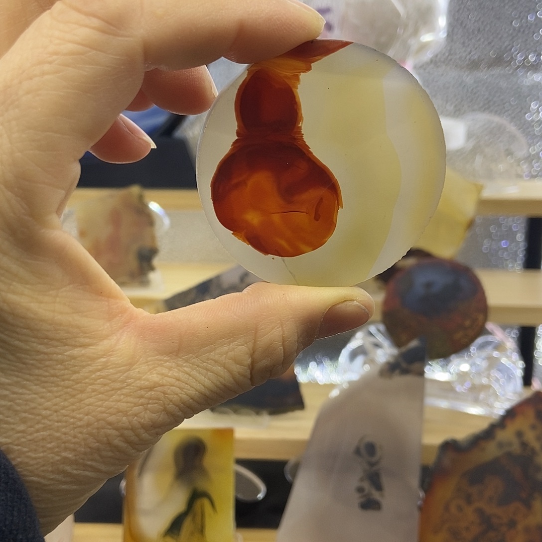 定制玛瑙巴玉玛瑙象形花牌