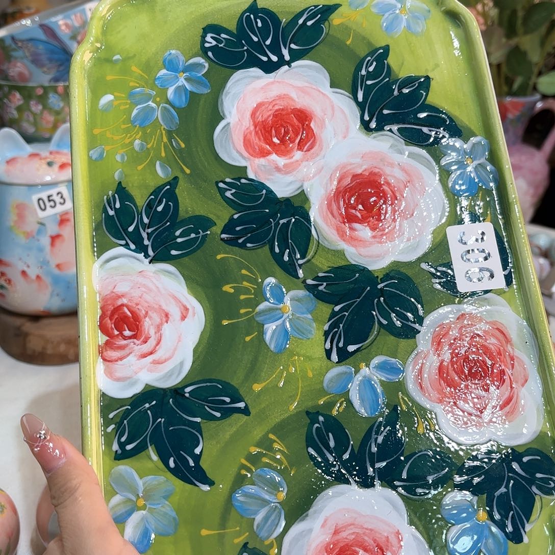 景德镇手绘高温釉下彩陶瓷茶具