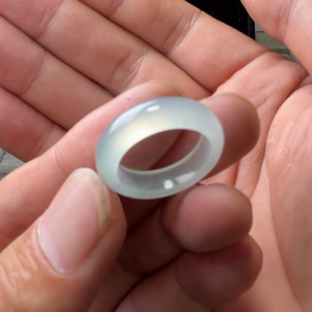 定制翡翠未镶嵌圈口16