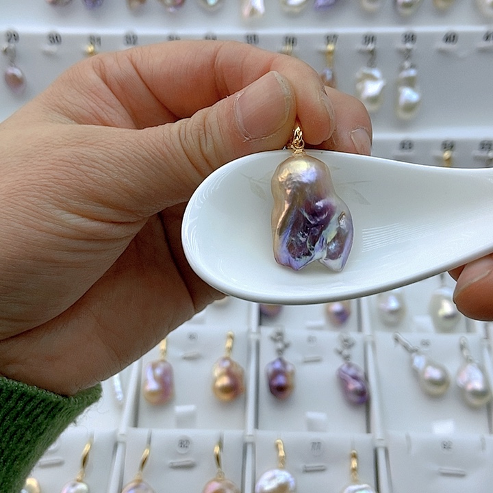 淡水珍珠颈饰银S925镶嵌