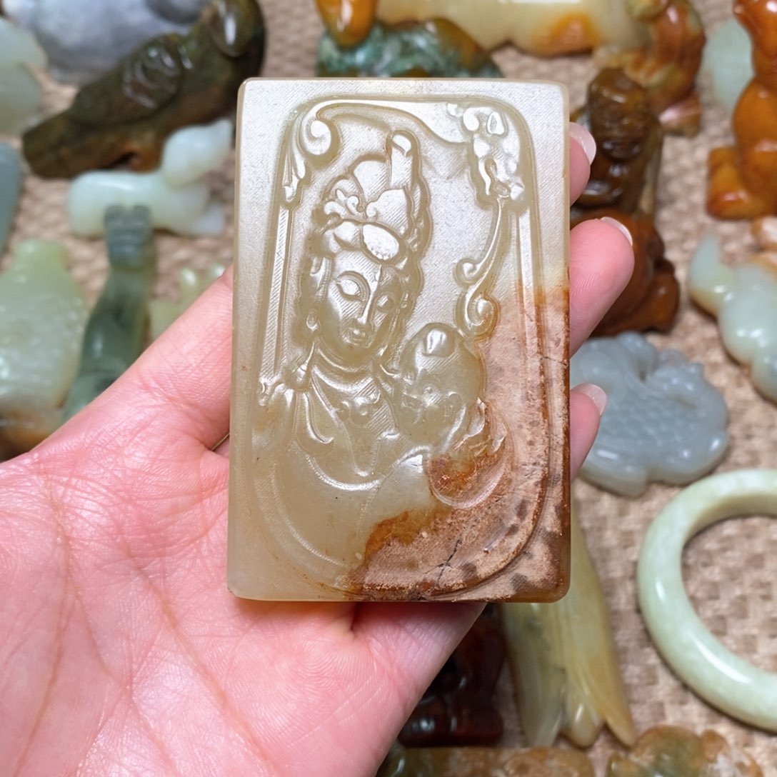 白玉菩提吊坠白玉菩提白玉菩提摆件