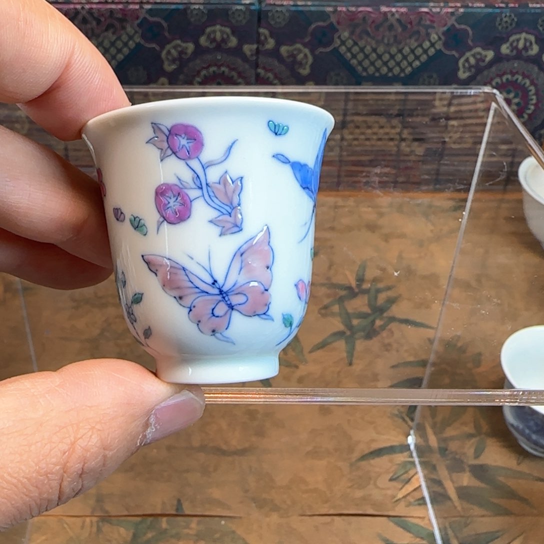杯景德镇手工青花茶具