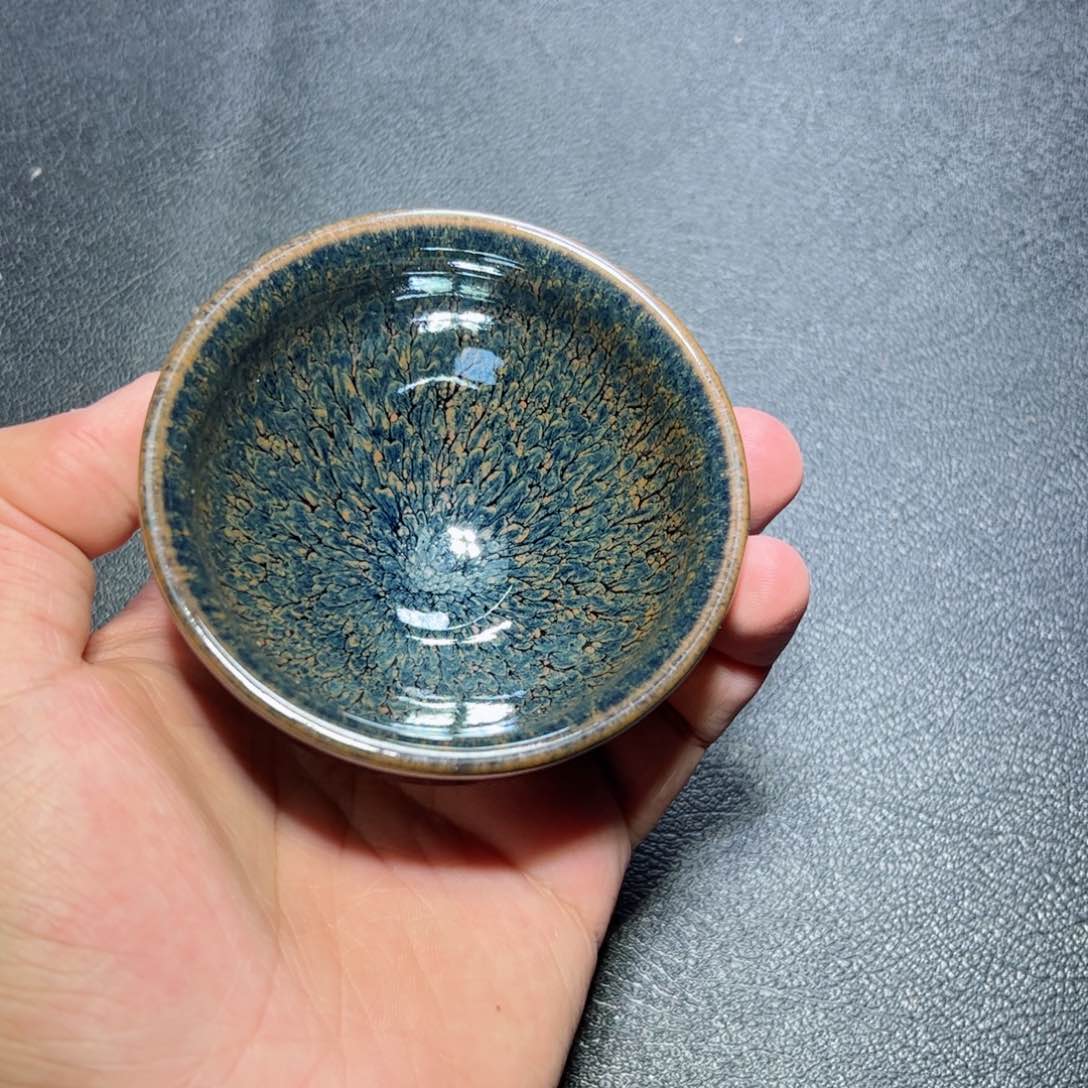 茶盏水墨建窑建盏主人杯