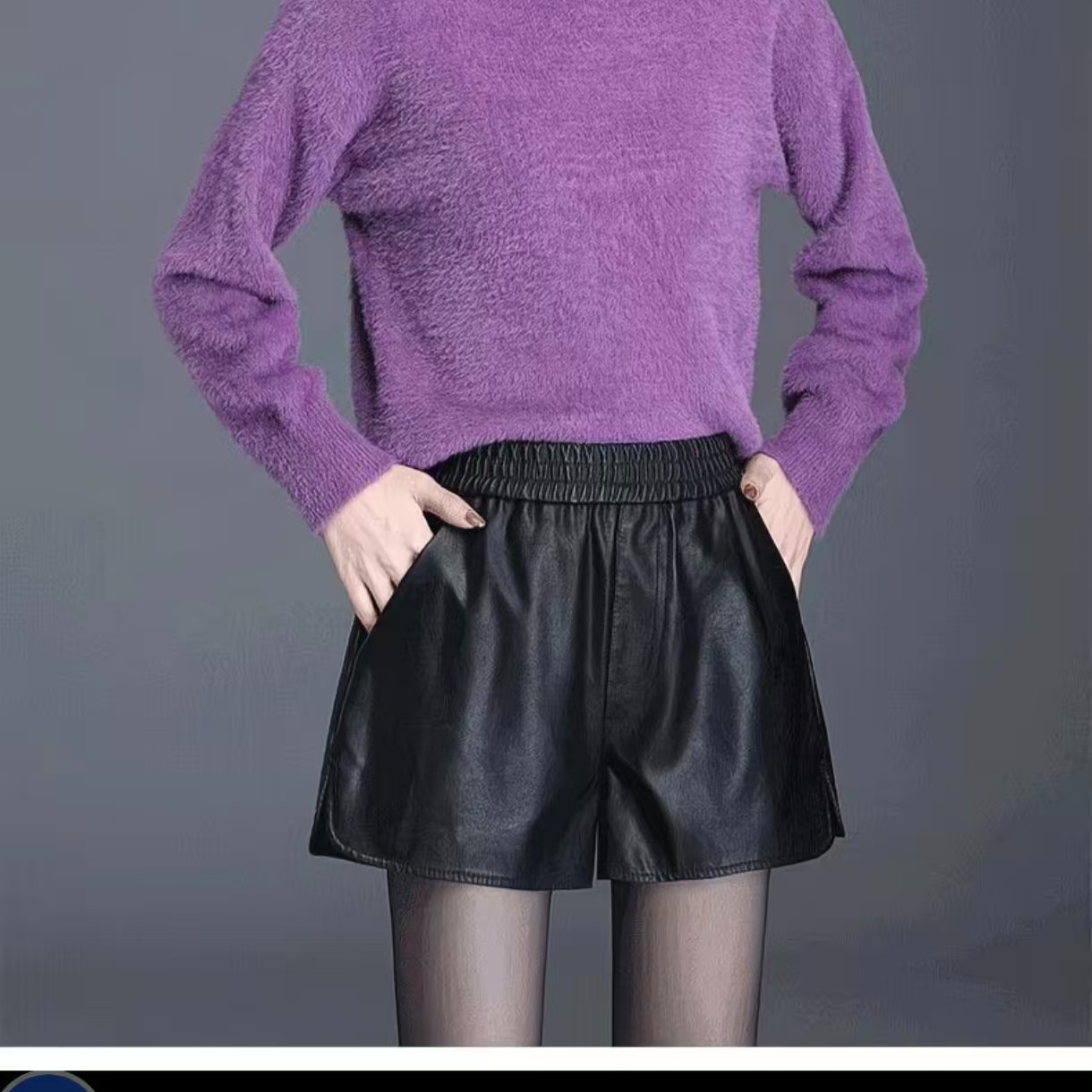 喇叭裤蕾丝休闲裤夏天薄款小黑裤百搭外穿cleanfit风显瘦