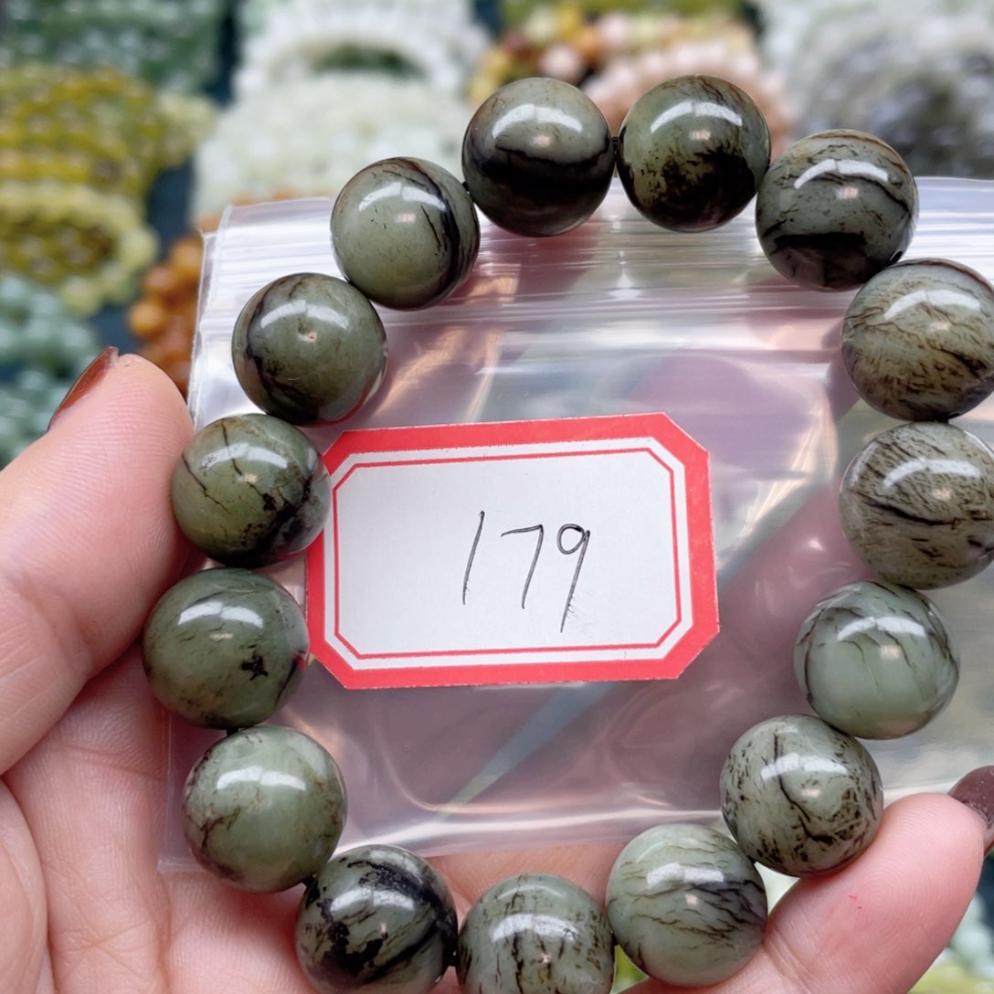 未镶嵌蛇纹石玉手串