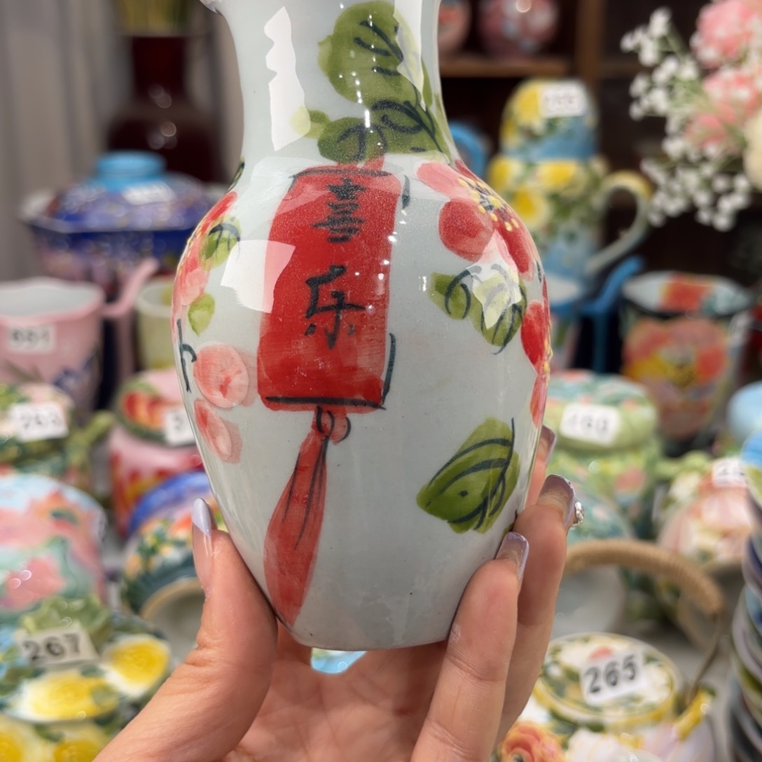 瓷片景德镇手绘高温釉下彩陶瓷茶具