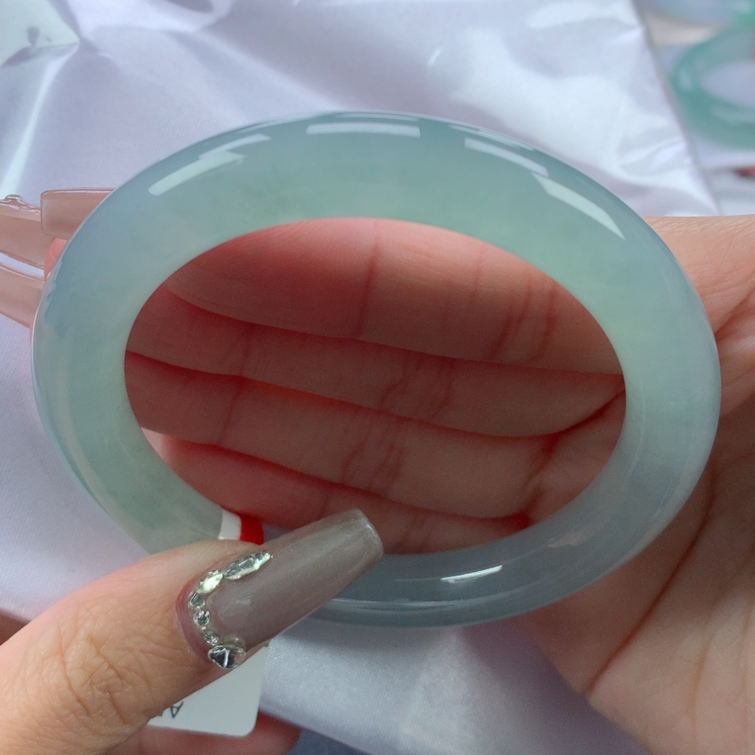 翡翠手镯未镶嵌57.2圆条