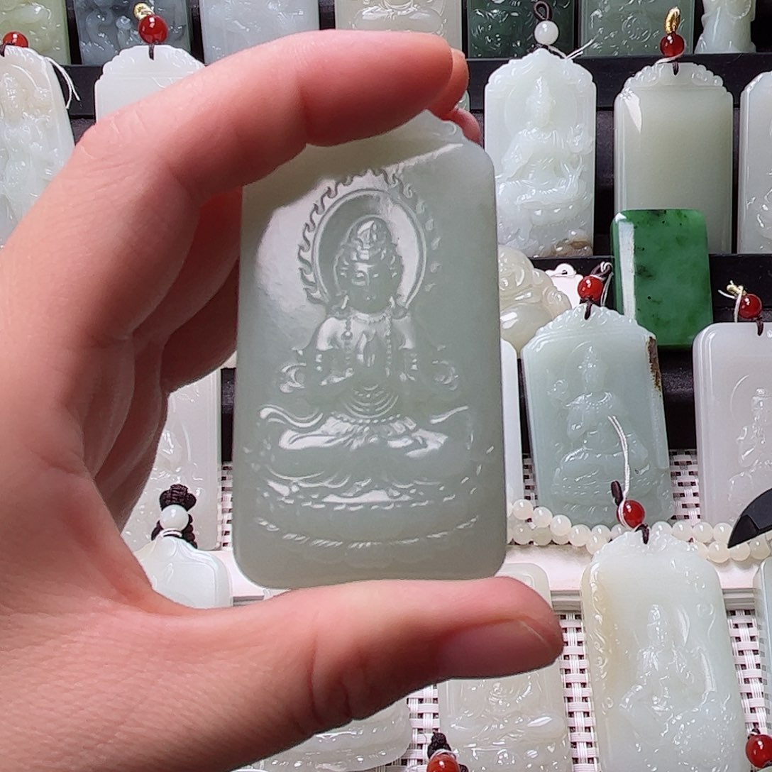 和田玉未镶嵌挂件