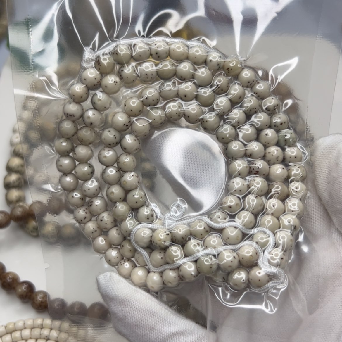 【闪购商品】星月菩提手串情人节放漏正月大留白绿背散星