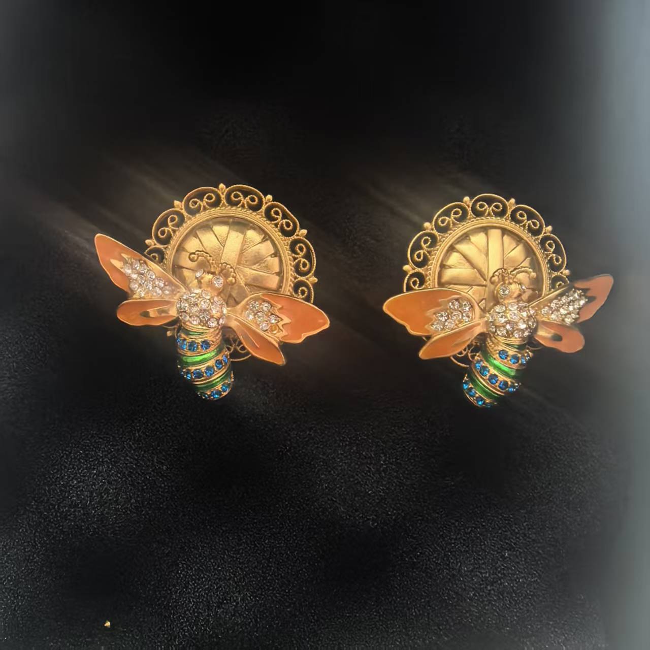 铜合金仿水晶耳饰 不支持退换/耳夹5900355