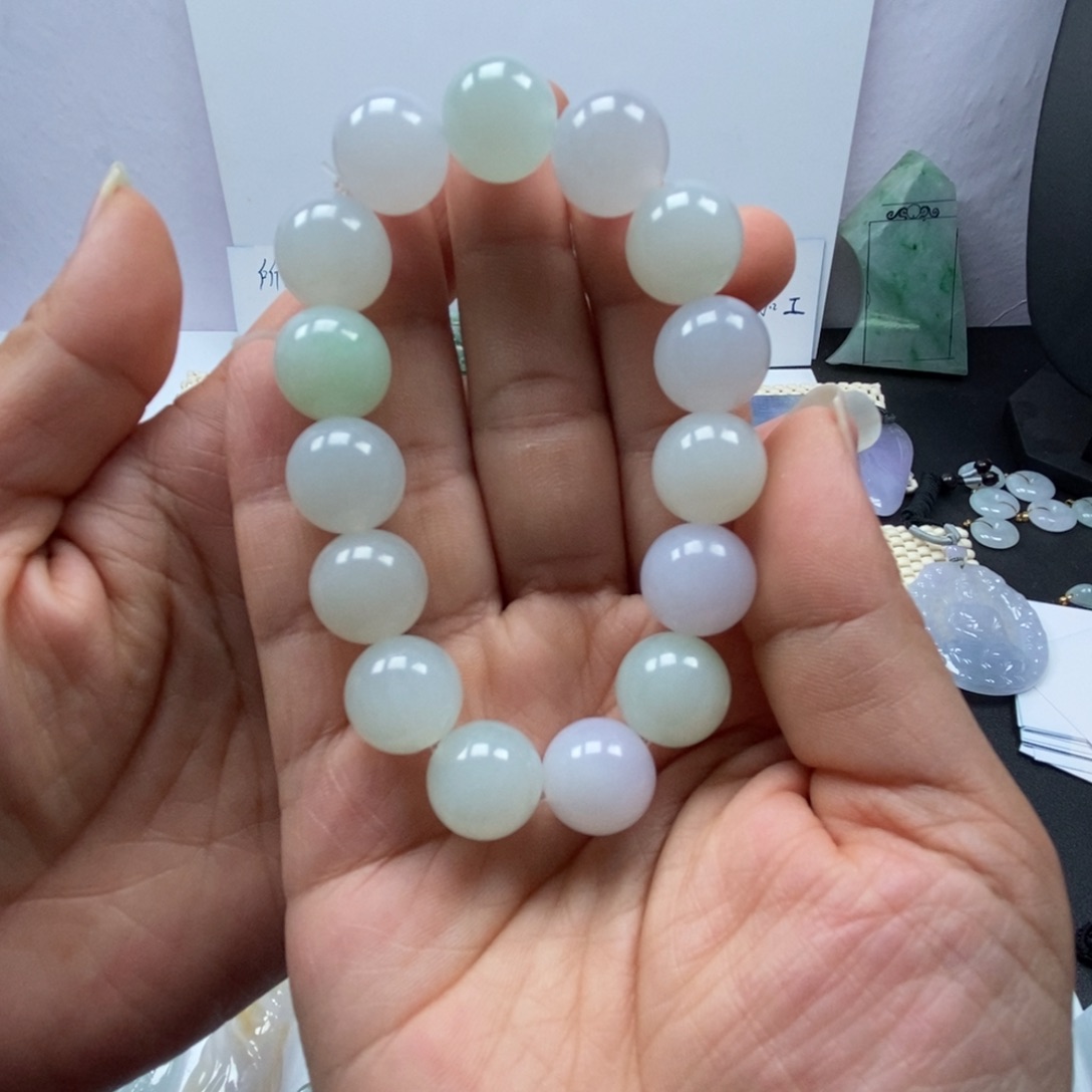 翡翠未镶嵌手串手串