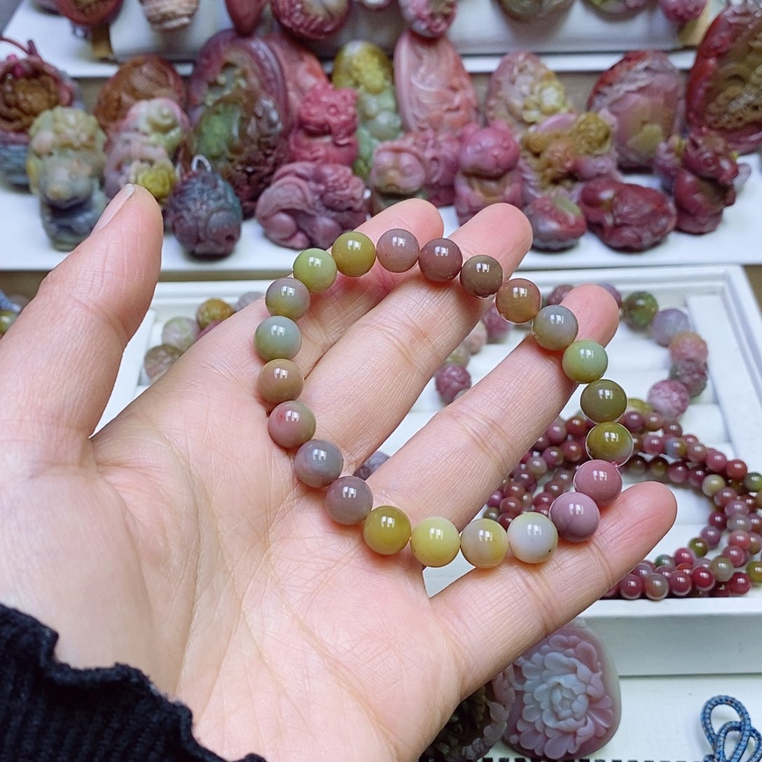 玛瑙/玉髓盐源玛瑙手链未镶嵌