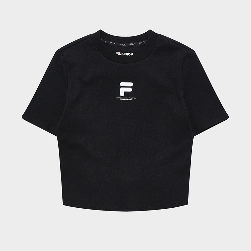 斐乐【修身显瘦时尚短袖】斐乐潮牌时尚休闲透气T11W331101