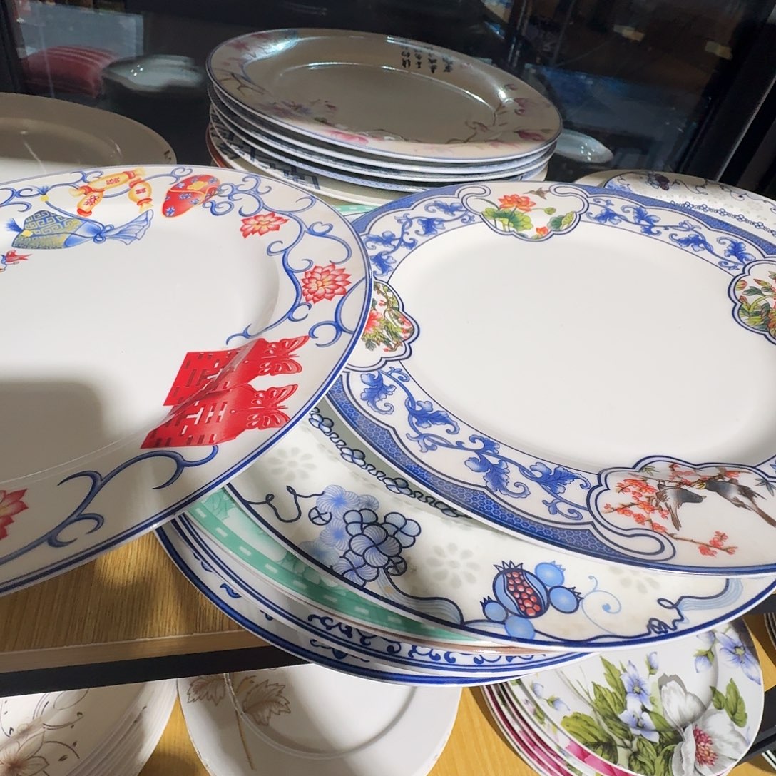 杯景德镇陶瓷微瑕十寸圆盘1个