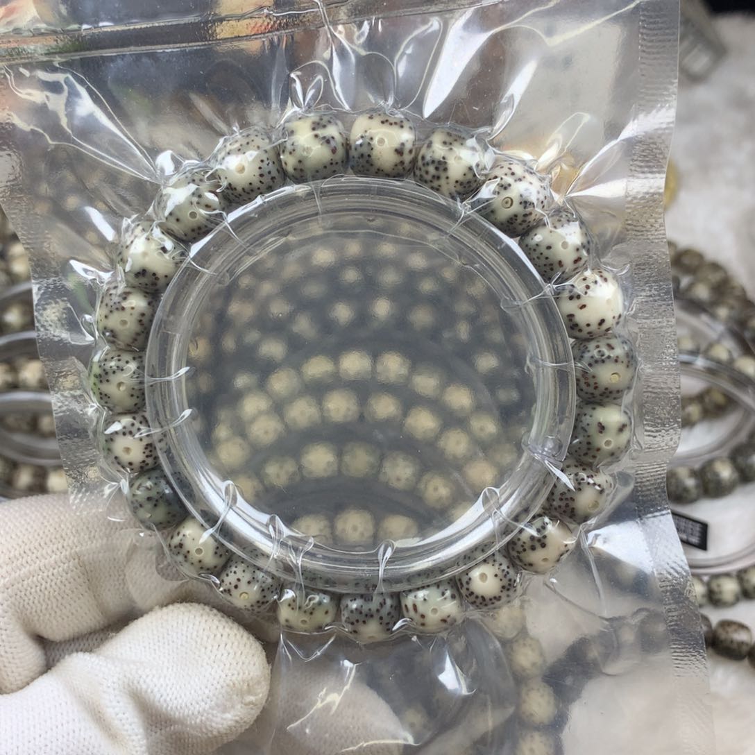 星月菩提手串18号散星青花瓷10×9