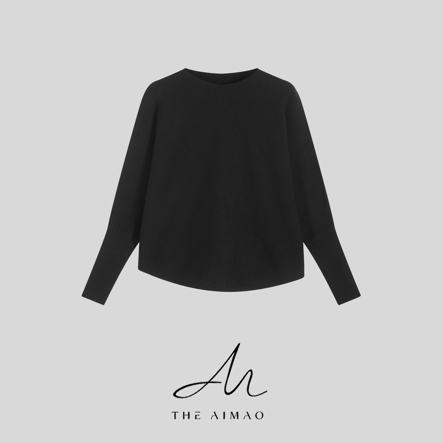 【THE AIMAO】"简构弧度”26支100羊毛柔软肤感显瘦羊毛衫XYX82786