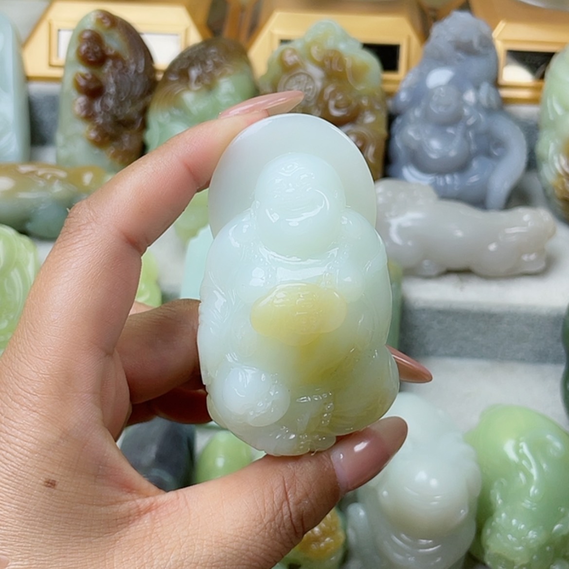 【闪购商品】未镶嵌和田玉挂件毛***仰