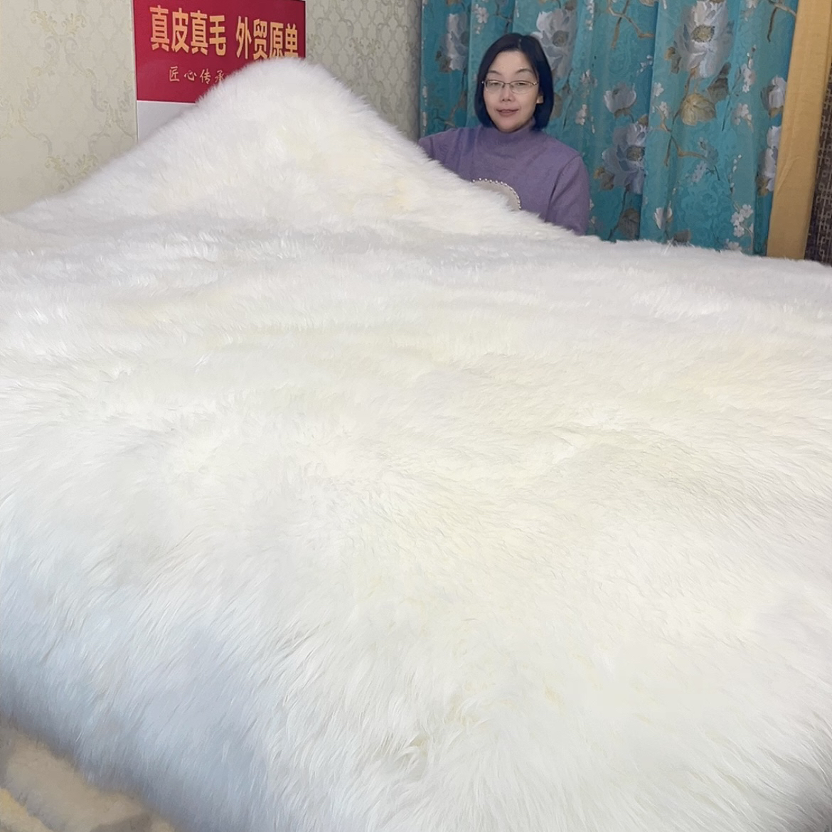 5A级真皮真毛澳洲羊皮床毯床褥垫加厚床垫褥学生毯皮毛一体保暖