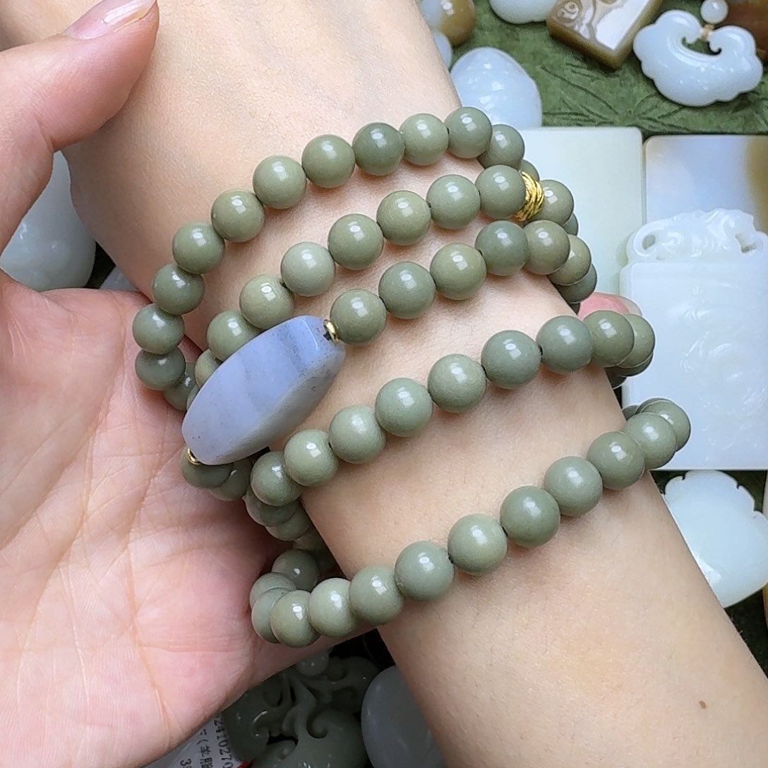 和田玉手链未镶嵌