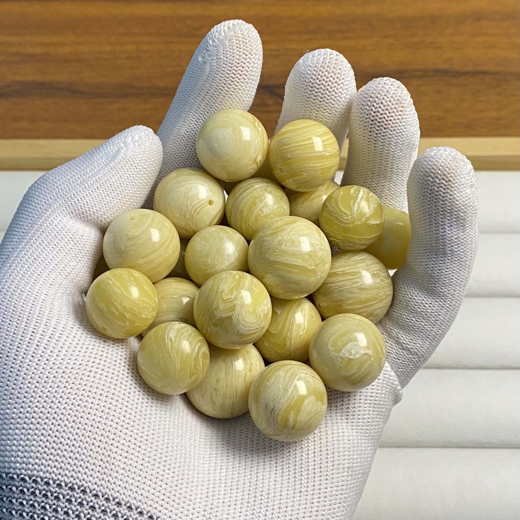 【二代优选】虎纹千层雪圆珠散珠DIY配饰配件