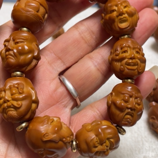 青***酒橄榄核手串/手链十八罗汉1.8