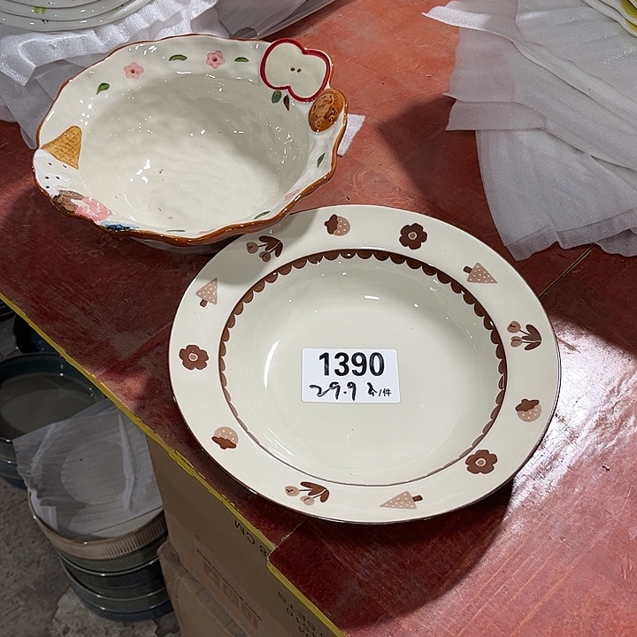 瓷微瑕外贸餐具1390