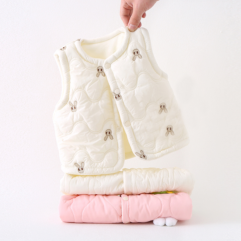 婴幼儿马甲男女宝宝秋冬马夹护肚外穿护背保暖上衣新生儿衣服暖背