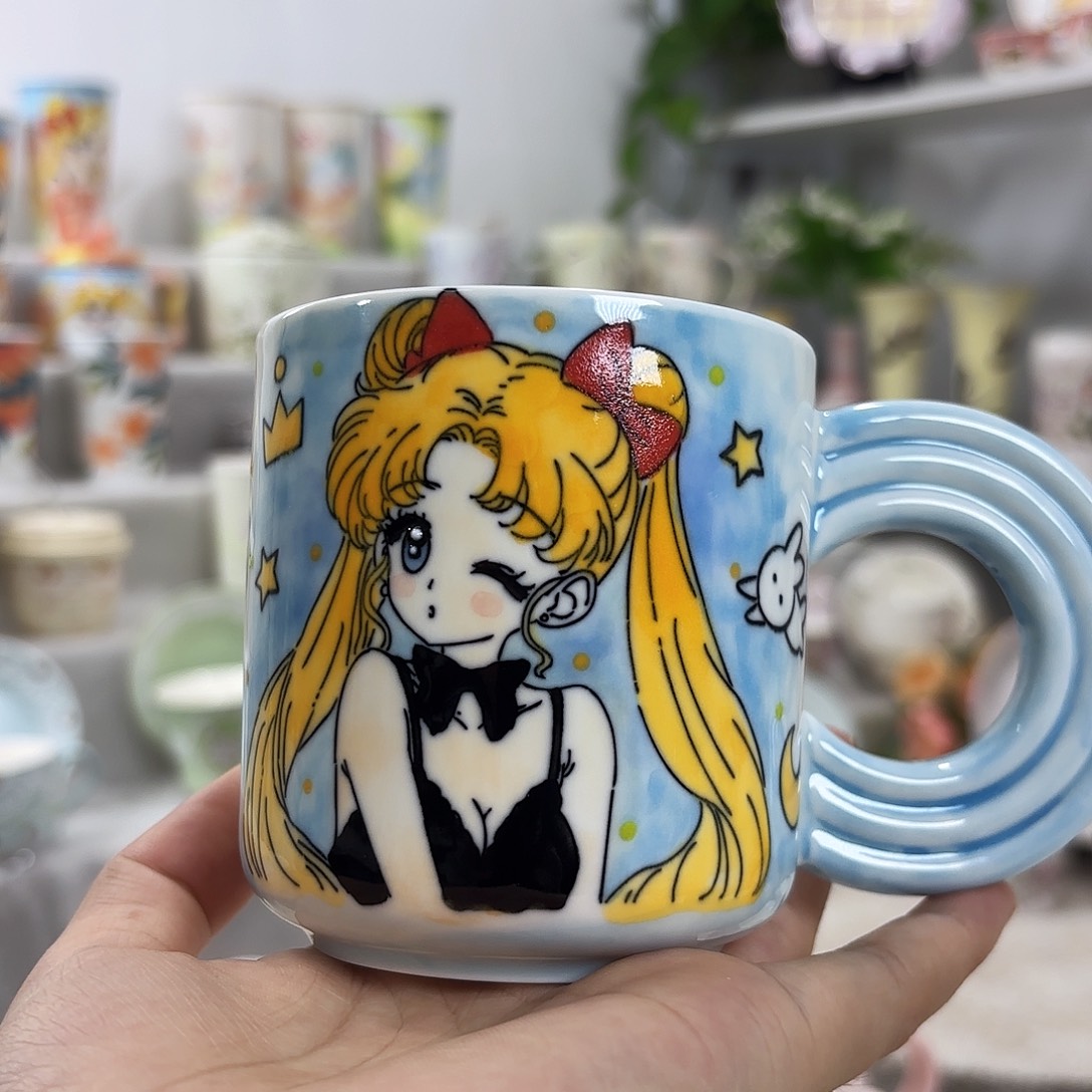 手绘高温釉下彩陶瓷