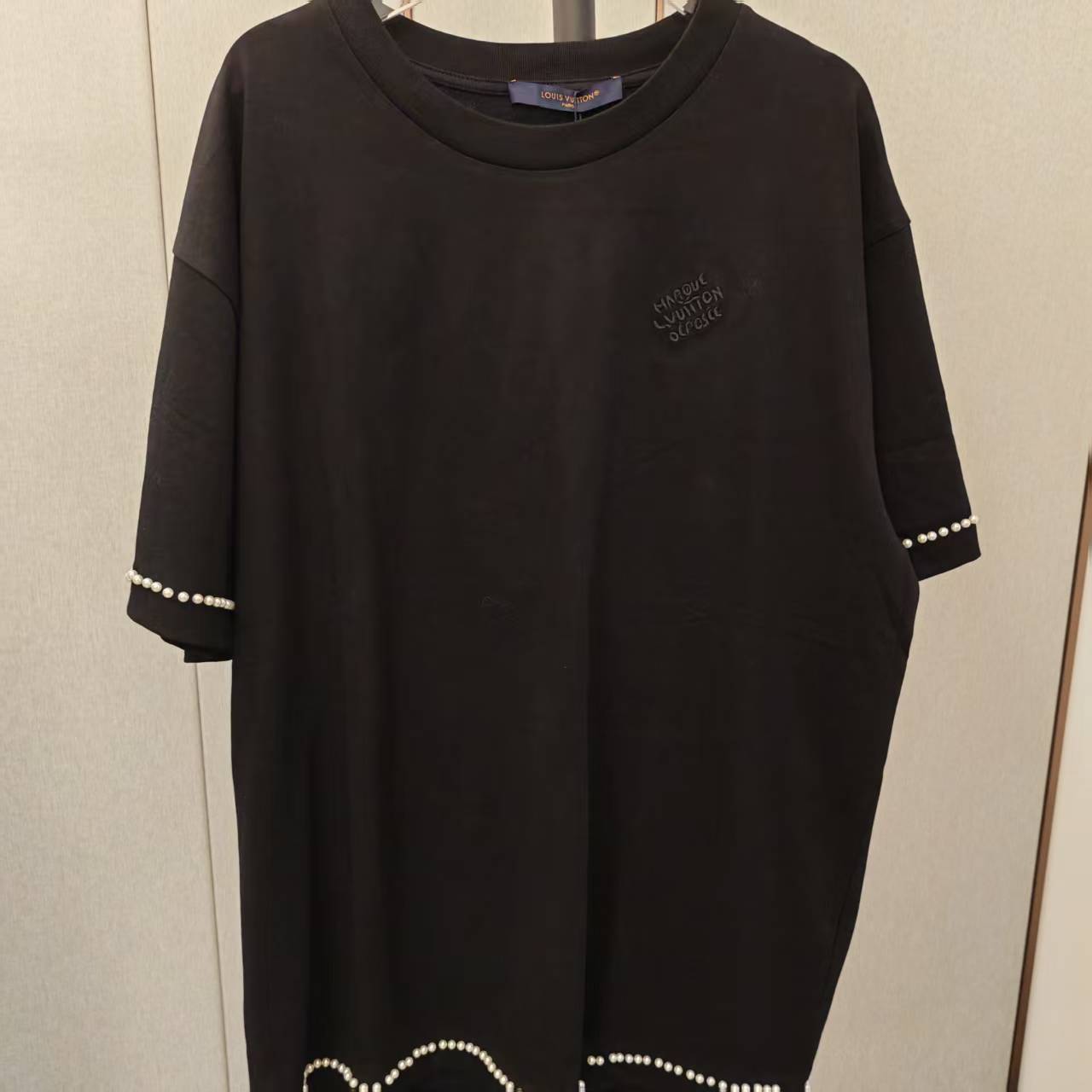 99新 LouisVuitton/路易威登 珍珠袖口T恤 287