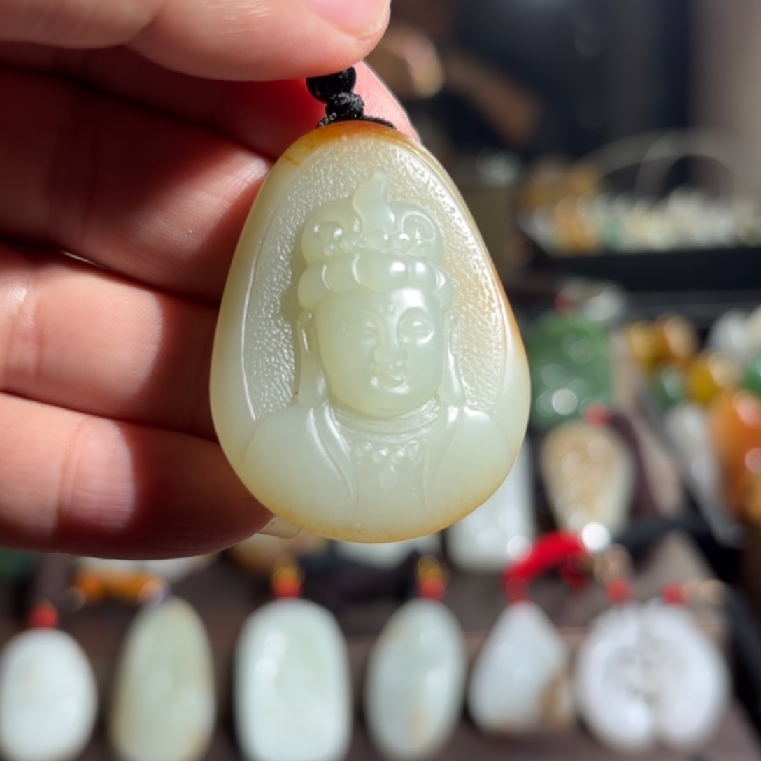 和田玉未镶嵌吊坠(不含链)