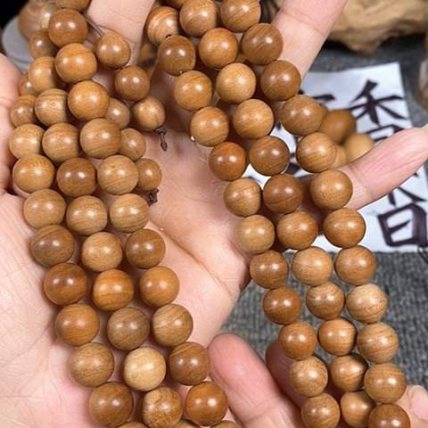 檀香木手串/手链老山檀香1.0/108瑕疵