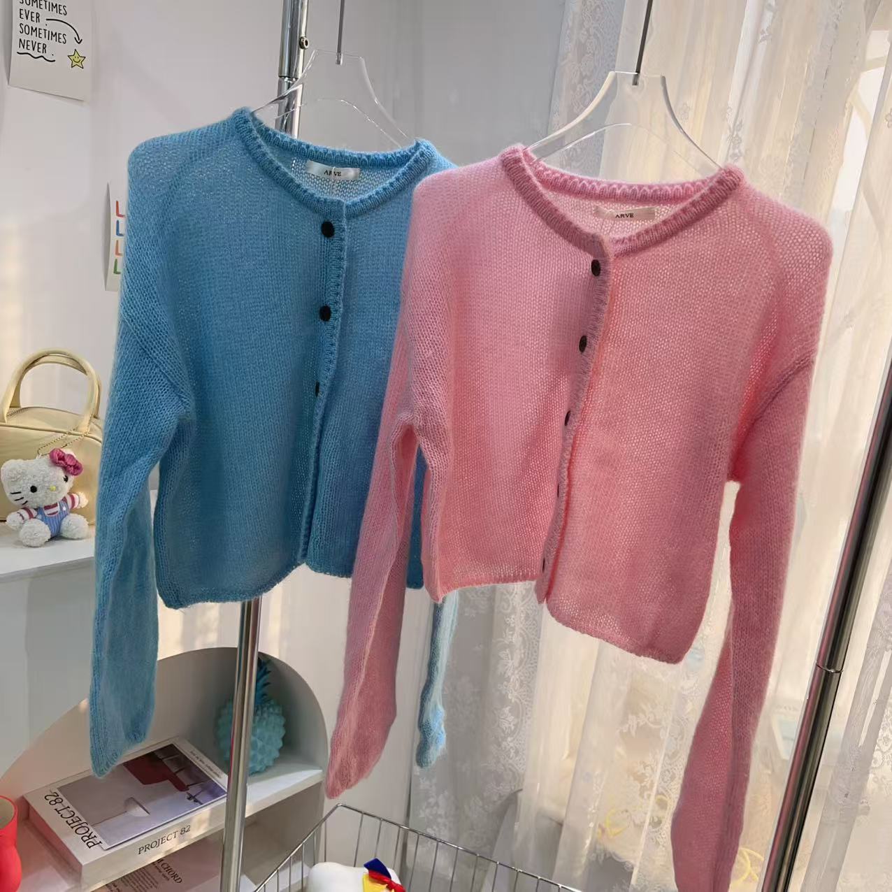 【钱呼呼】清版~2025早春新款薄针织开衫 小版型