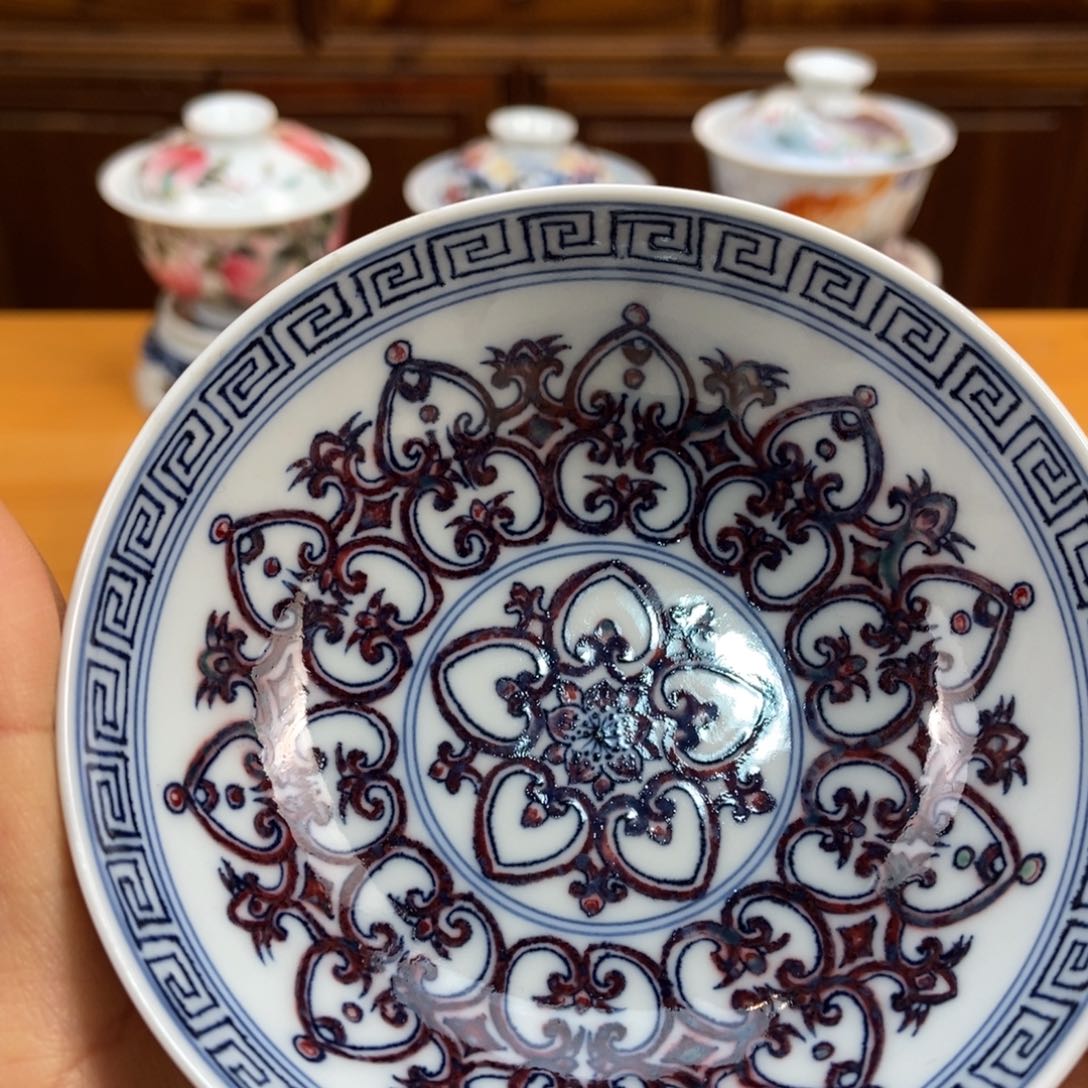 手绘现代茶具非古董